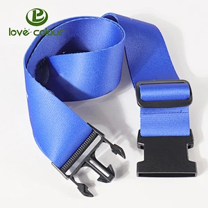 Custom logo fashion style personalised polyester sublimation printing ribbon luggage strap