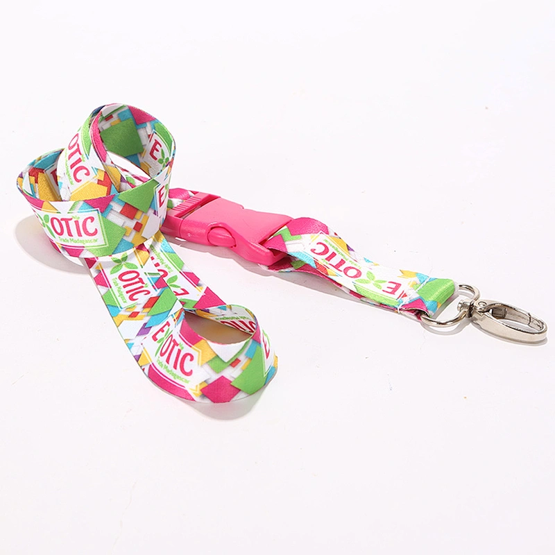 Custom Give Away Logo Printed Polyester Lanyard Strap With Logo