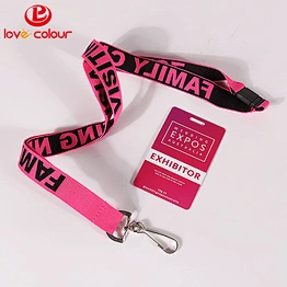 Polyester id card lanayrd strap for event meeting