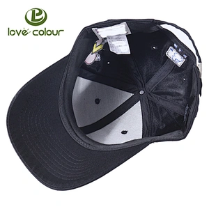 High quality wholesale 6 panel black baseball hat trucker caps for outdoor