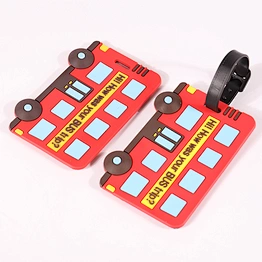 Custom Cartoon Rubber Luggage Tags for Promotional Gifts