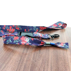 Custom fashional trendy polyester printing logo wristband / design polyester bracelet