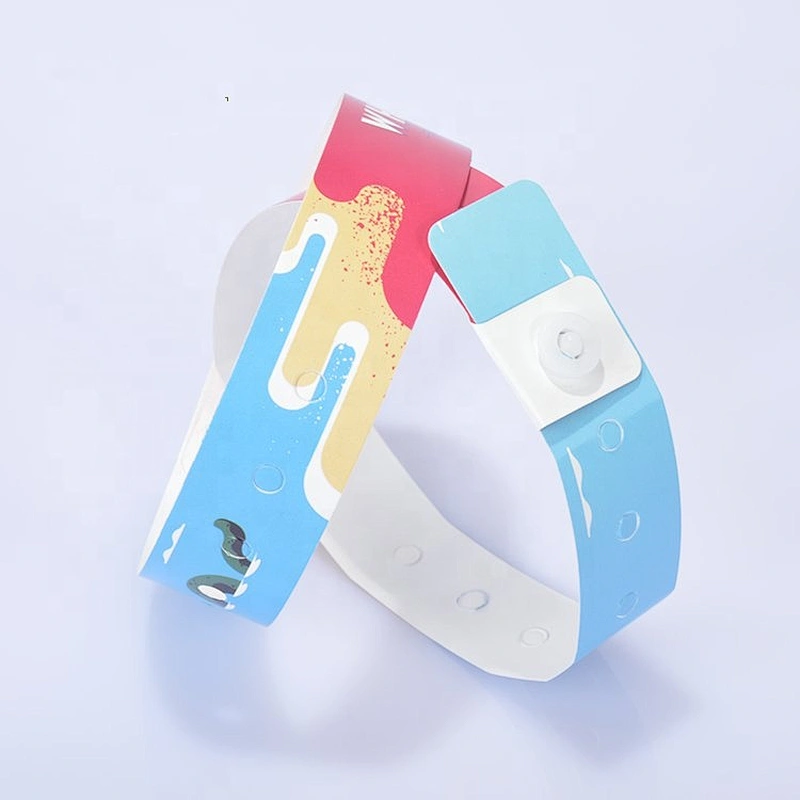 Custom single time use vinyl paper ID hospital tyvek wristbands