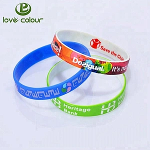 Colorful silicone wristbands customized personalized printing logo silicone bracelet for event