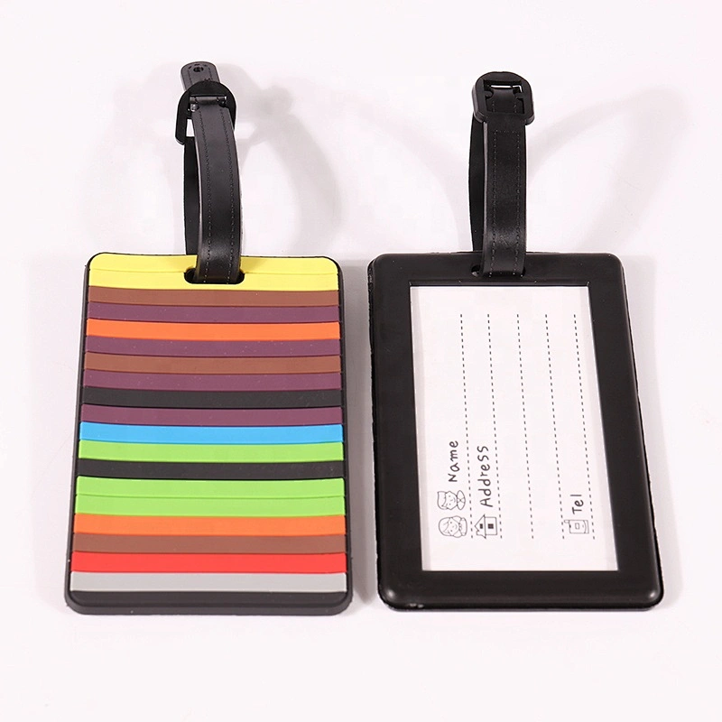 Customized OEM funny soft pvc luggage tags