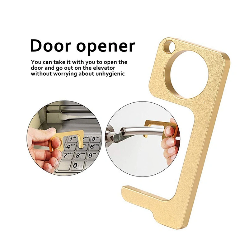 Keychain Door Opener Hands Free No Contact No Touch Door Opener Keychain Tool