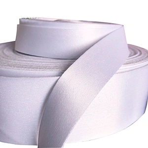 Custom polyester thick white ribbon for sublimation