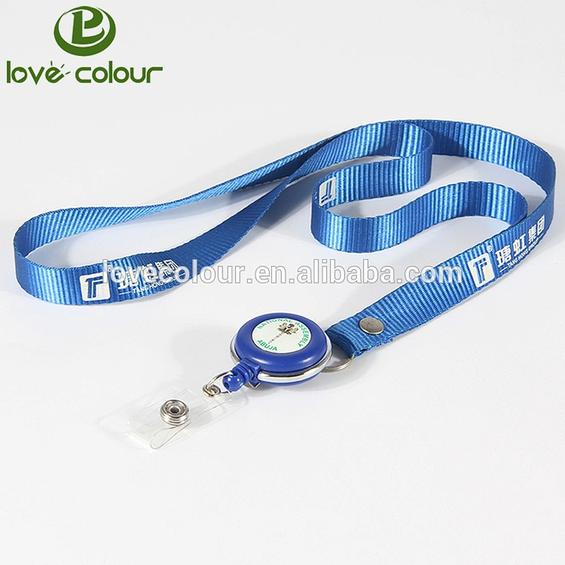 Guangzhou manufacturer silk screen printed student ID card lanyard