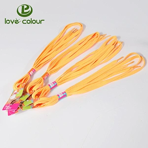 Custom cheap light green polyester tube shoelaces glow in the dark
