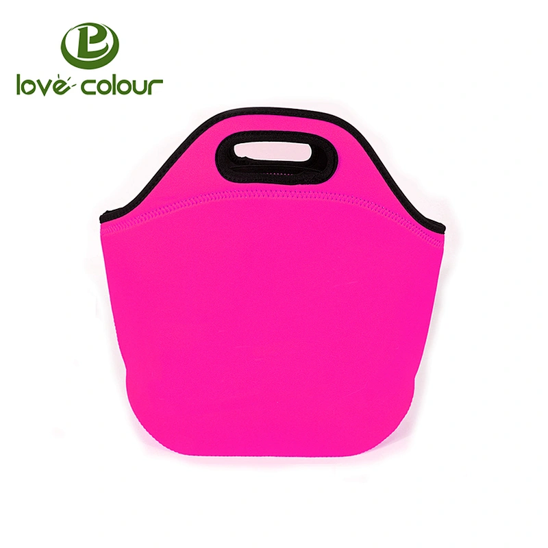 Solid Color Custom Kids Insulated Neoprene Lunch Bag