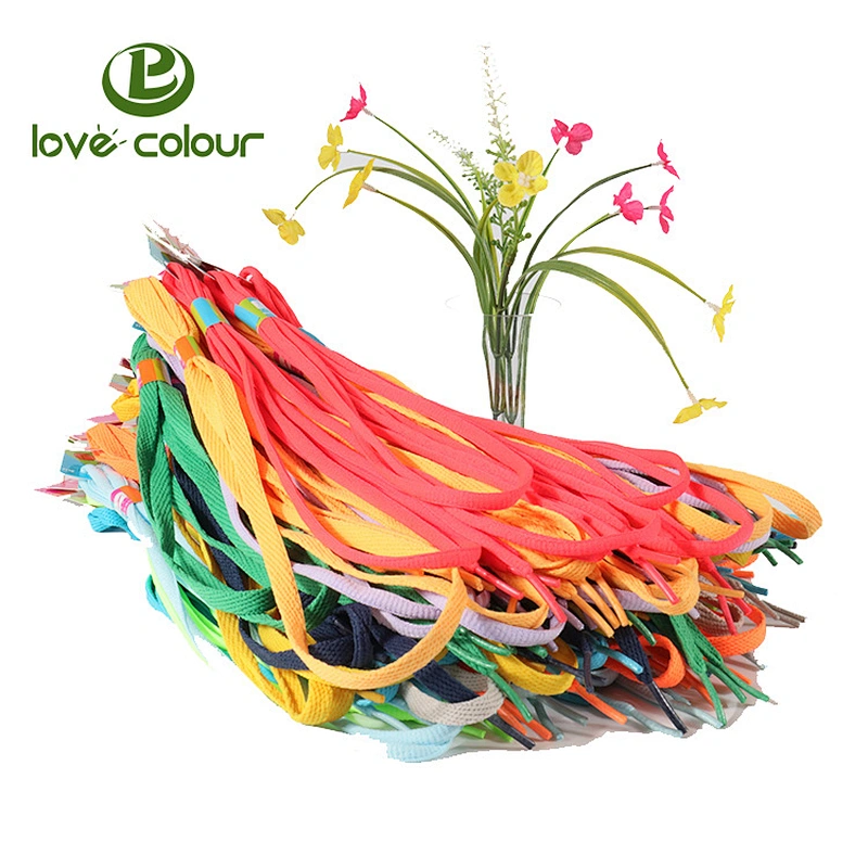 Fashion Eco-friendly Polyester Flat Sports Shoelaces