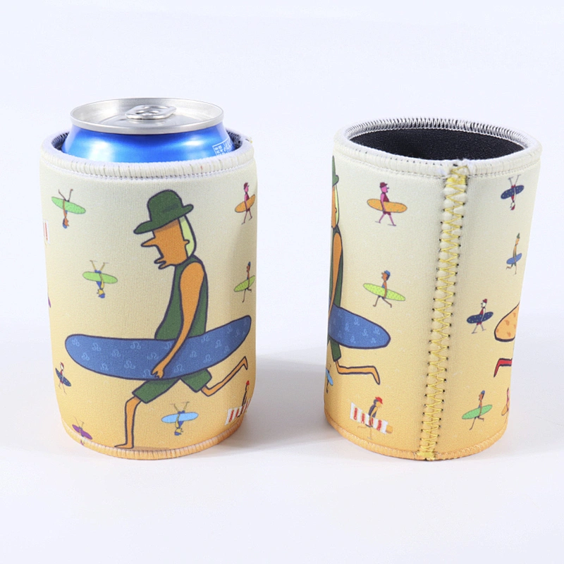 Neoprene can beer cooler with logo printing