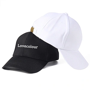 Baseball hat with custom logo cotton plain blank mens embroidery sport 6 panel baseball cap