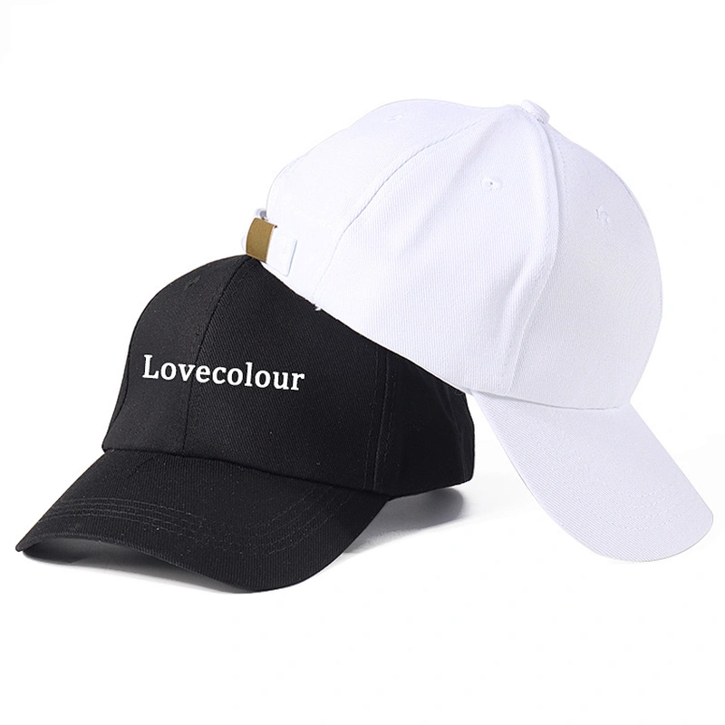 Baseball hat with custom logo cotton plain blank mens embroidery sport 6 panel baseball cap