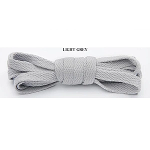 Factory Promotional High-quality Poly Light Grey Shoes Shoelaces Wholesale
