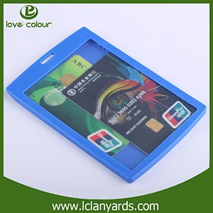 Wholesale Eco-friendly material id card holder fancy name badge card holder
