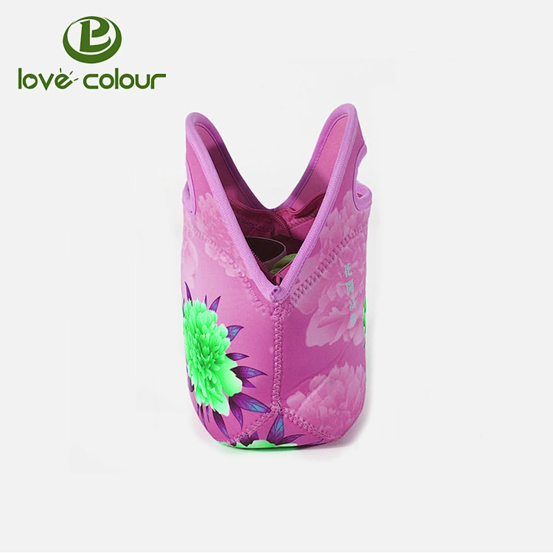 Funny print neoprene lunch boxes lunch bag tote insulated gourmet tote cooler