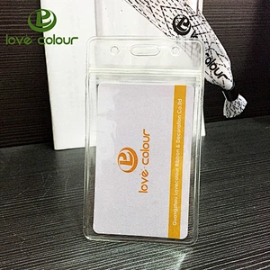 Horizontal Durable Vinyl Badge Holder