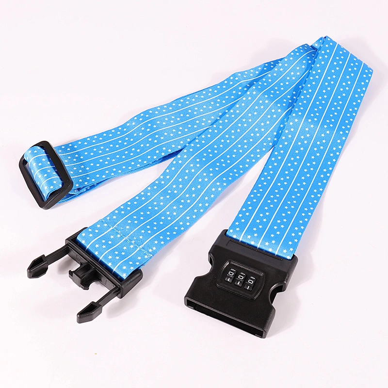 Polyester Black Color Travel Luggage Strap