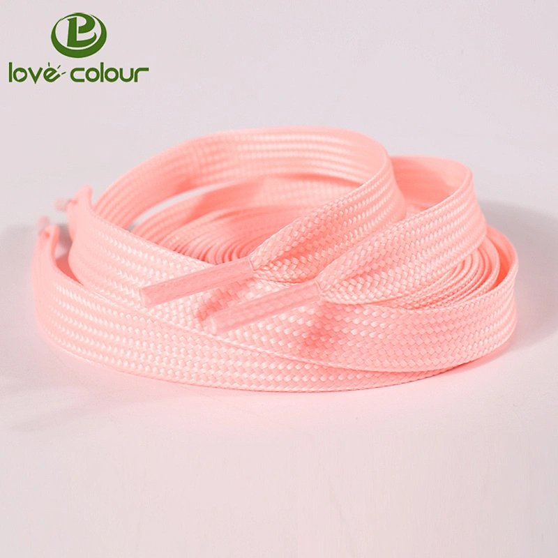 Custom Design White Tubular Polyester Shoelaces In The Glow Dark