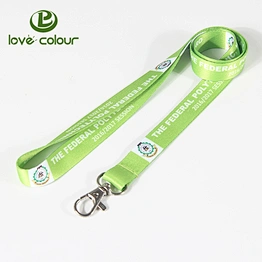 Custom Polyester Flat Ribbed Lanyard With Print Your Logo