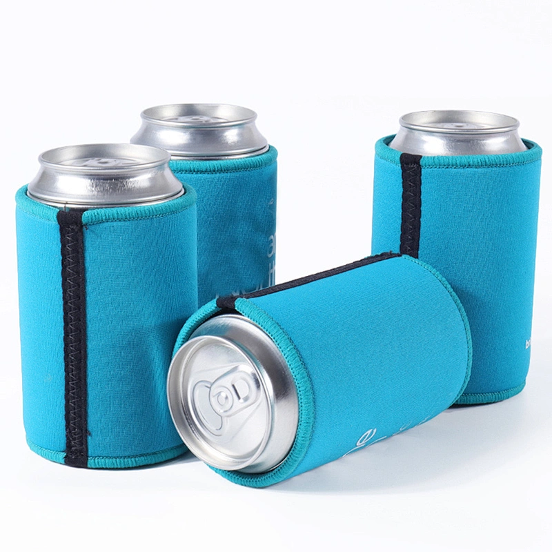 High Quality customized logo printing heat transfer neoprene beer can coolers party stubby holder