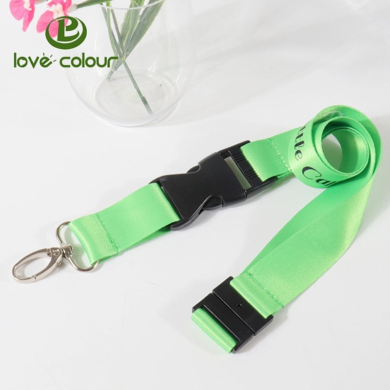 Promotion Heat Transfer/Sublimation Custom Printed Polyester Lanyard with Release Buckle and Safety Buckle