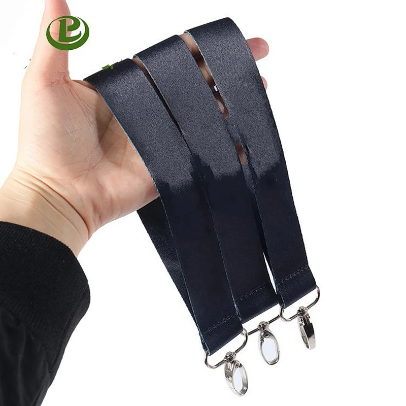 Polyester custom high quality fabric short keychain lanyard strap