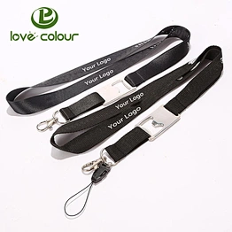 China Factory Wholesale Polyester Beer Bottle Opener Lanyard Strap