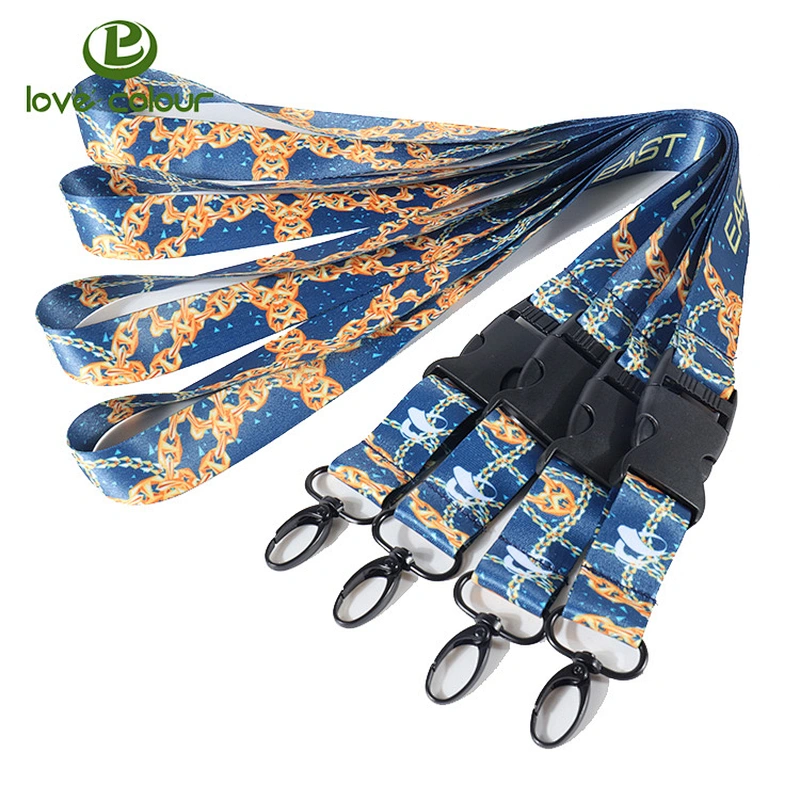 Colorful Neck Strap Lanyard with Strong Metal Clip for ID Badge Holder and Key Holder