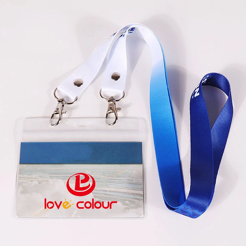 Custom sublimation id card holders lanyards for promotion