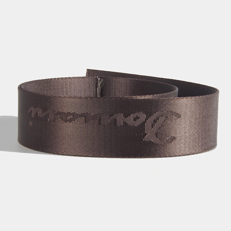 Good quality Jacquard tape nylon webbing with custom logo