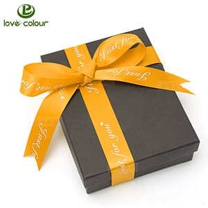 Custom polyester print satin label ribbon with your brand name logo