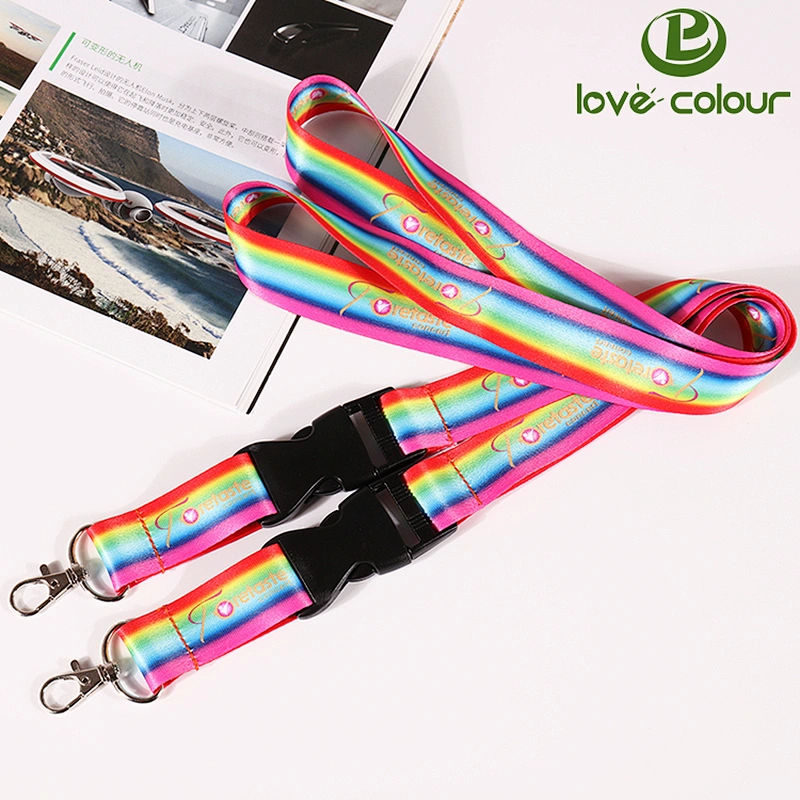 Hot sale polyester lanyard strap with custom your logo