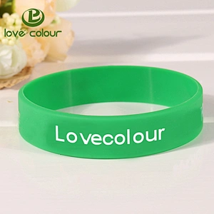 Popular colorful silicone wristband/cheap custom glowing silicone hand bands