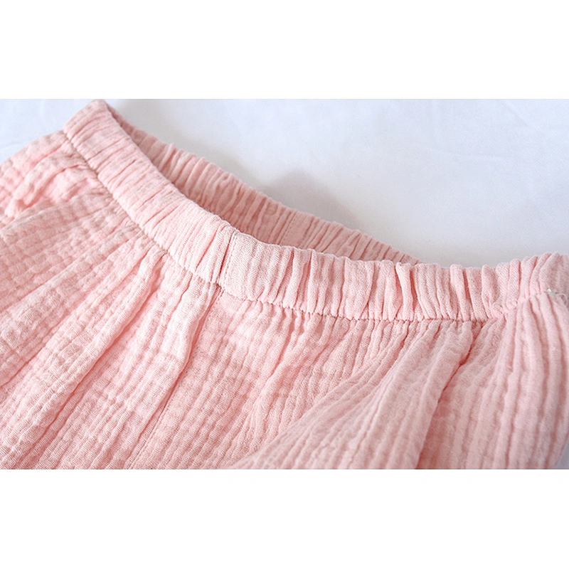 Custom turn-down collar casual loungewear pajamas sets short sleeve cotton jersey pajamas sleepwear home life nightgowns