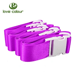 Custom strong sublimation printing luggage belt strap with plastic release buckle