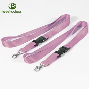 Custom polyester blank plain neck lanyards with your design logo