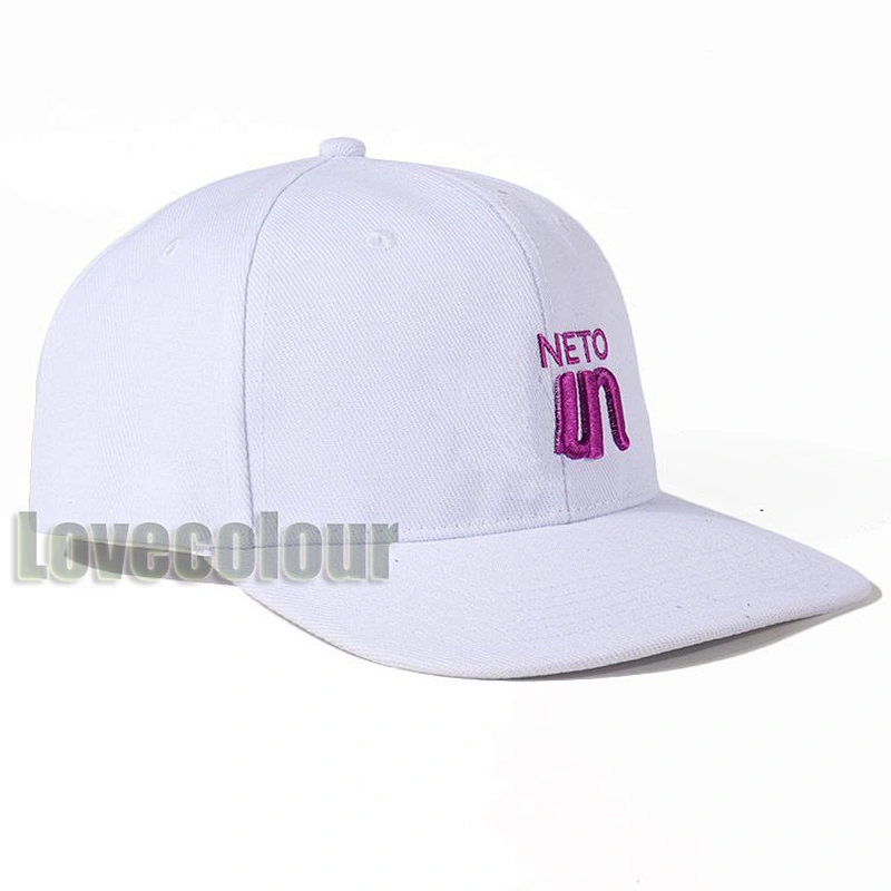 Custom black plain snapbacks caps Hip-hop flat brim hat