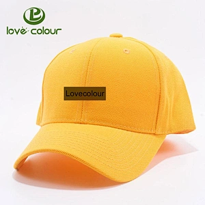 Custom Blue Brown Green Orange Pink Purple Red White Yellow Plain Baseball Cap Hat