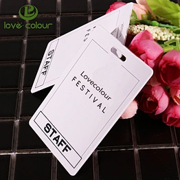 Unique design plastic name tags/id card holder