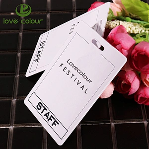 Unique design plastic name tags/id card holder