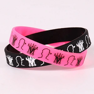 Custom made silicone bracelets for advertising promotion