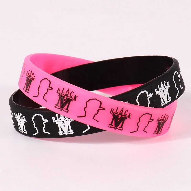 Custom made silicone bracelets for advertising promotion