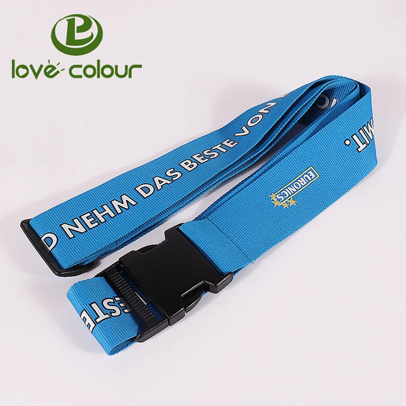 Custom Travel strap Durable adjustable luggage belt with detachable buckles