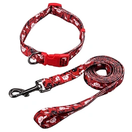 Pet Outdoor Products Custom Printing Pet Collar and Leash For Halloween