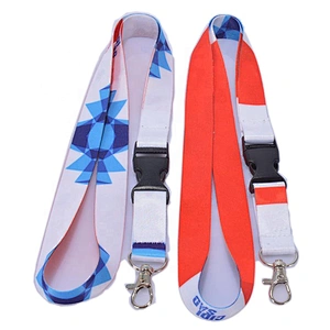 Promotional Gift Advertising Heat Transfer Printing Custom Logo Polyester Lanyard Strap For ID Card