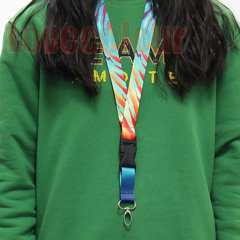 Festival logo printed strap custom polyester neck lanyards for id cards