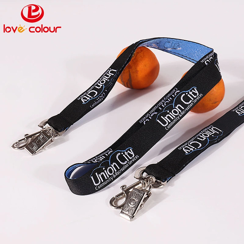 Promotional polyester custom woven in lanyards with your logo or text