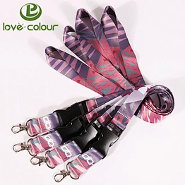 Printing polyester two sides heat transfer sublimation custom logo lanyards